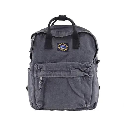  Vintage Denim Backpack with Compact and Lightweight Design